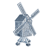 European Windmill - 3D Printable Wargaming Terrain - Gun Bar