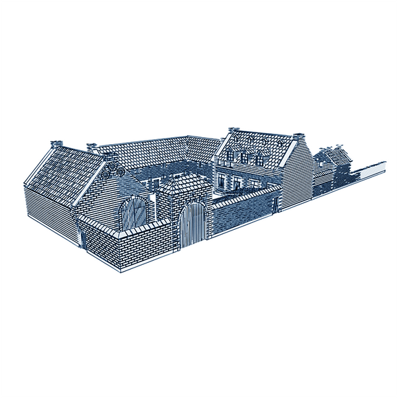 La Haye Sainte - 3D Printable Wargaming Terrain - Gun Bar